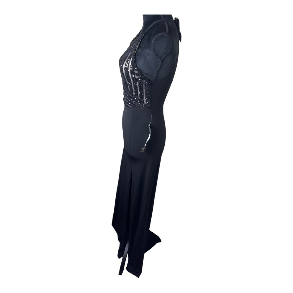 Masquerade Sequin Slit Maxi Dress Size XS Dillard’s NWT - Picture 2 of 10